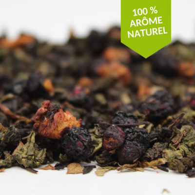 Thé Oolong Myrtille Myrte Vanille