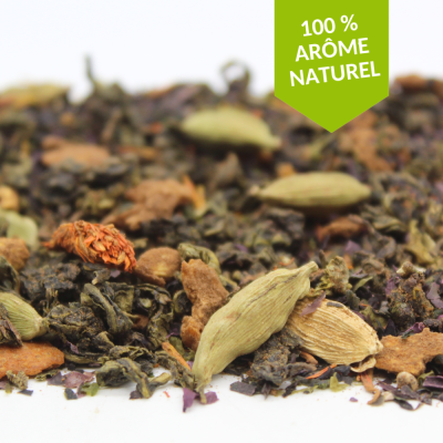 Thé Oolong aux algues et bois d'Inde